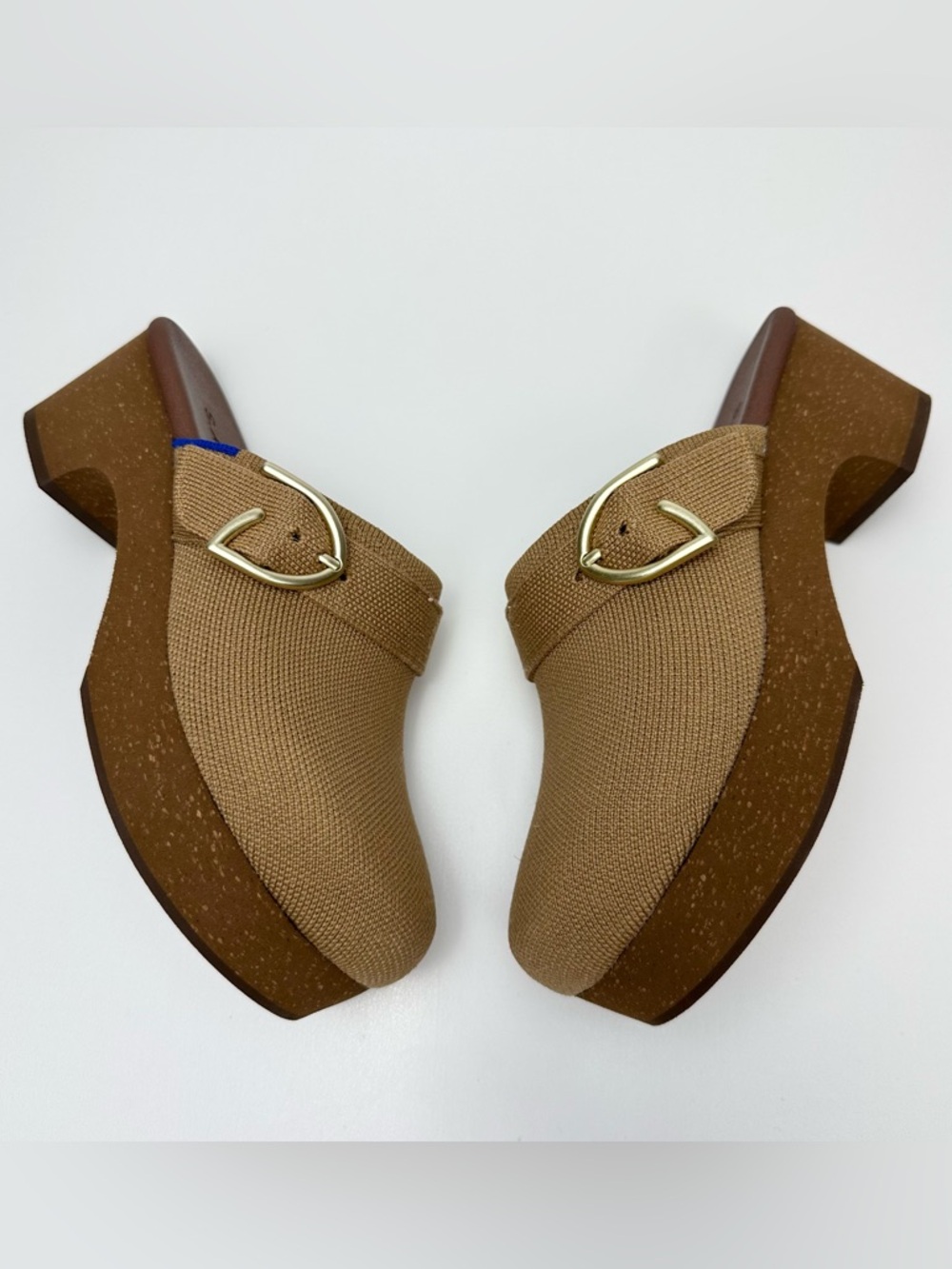 Rothys the Classic Buckle Clog in Butternut - Picture 4 of 9